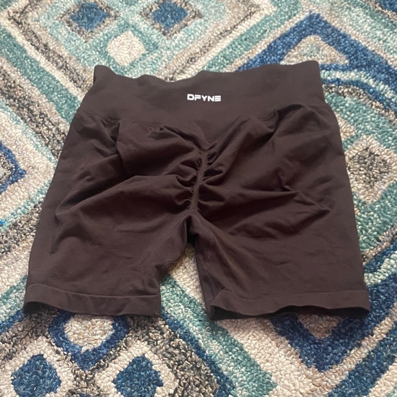 DFYNE Women's Black Athletic Shorts - Picture 2 of 2